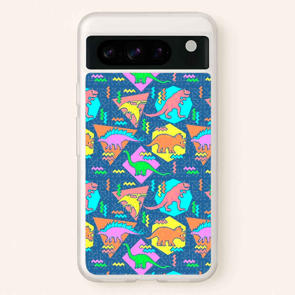 Nineties Dinosaurs Pattern - Phone Case for Google Pixel 8 Pro