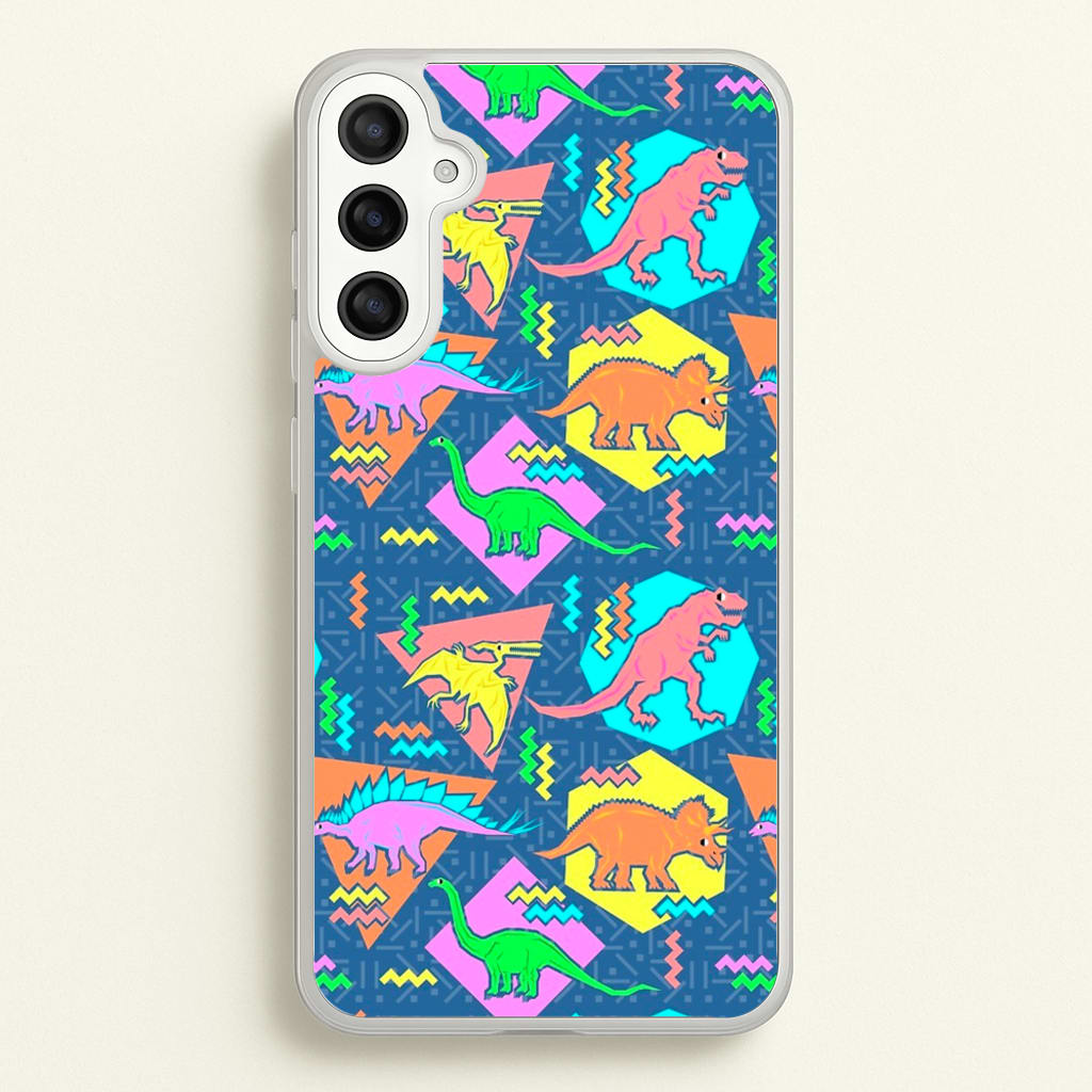 Nineties Dinosaurs Pattern - Phone Case for Galaxy A36