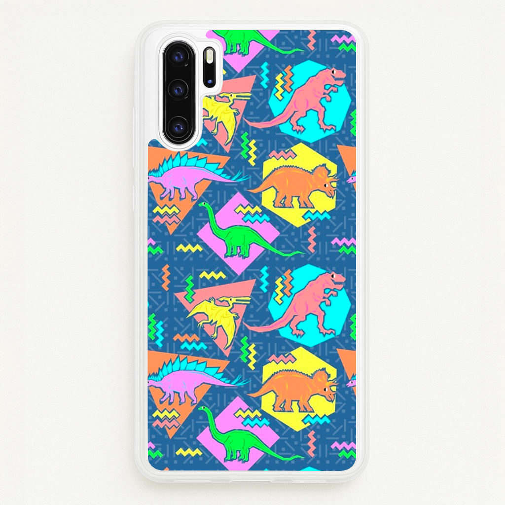 Nineties Dinosaurs Pattern - Phone Case for Huawei P30 Pro
