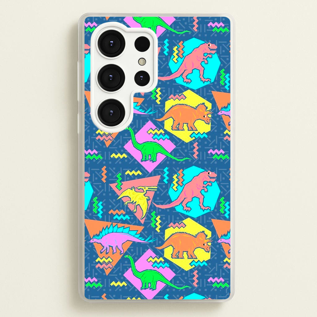 Nineties Dinosaurs Pattern - Phone Case for Galaxy S25 Ultra