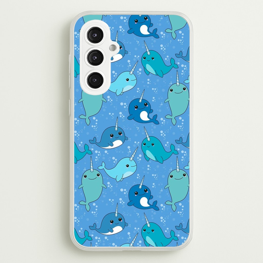 Narwhal Pattern - Phone Case for Galaxy S23FE