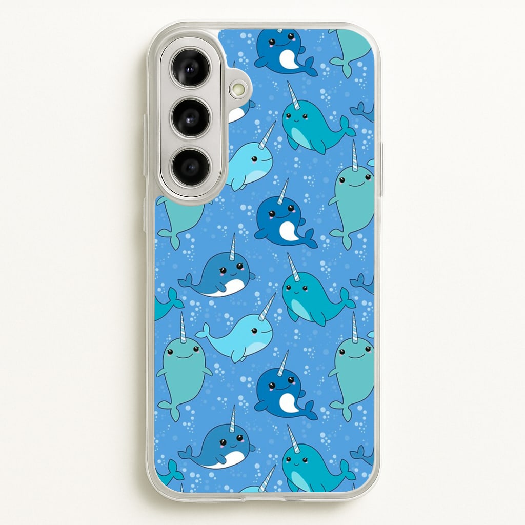 Narwhal Pattern - Phone Case for Galaxy A56