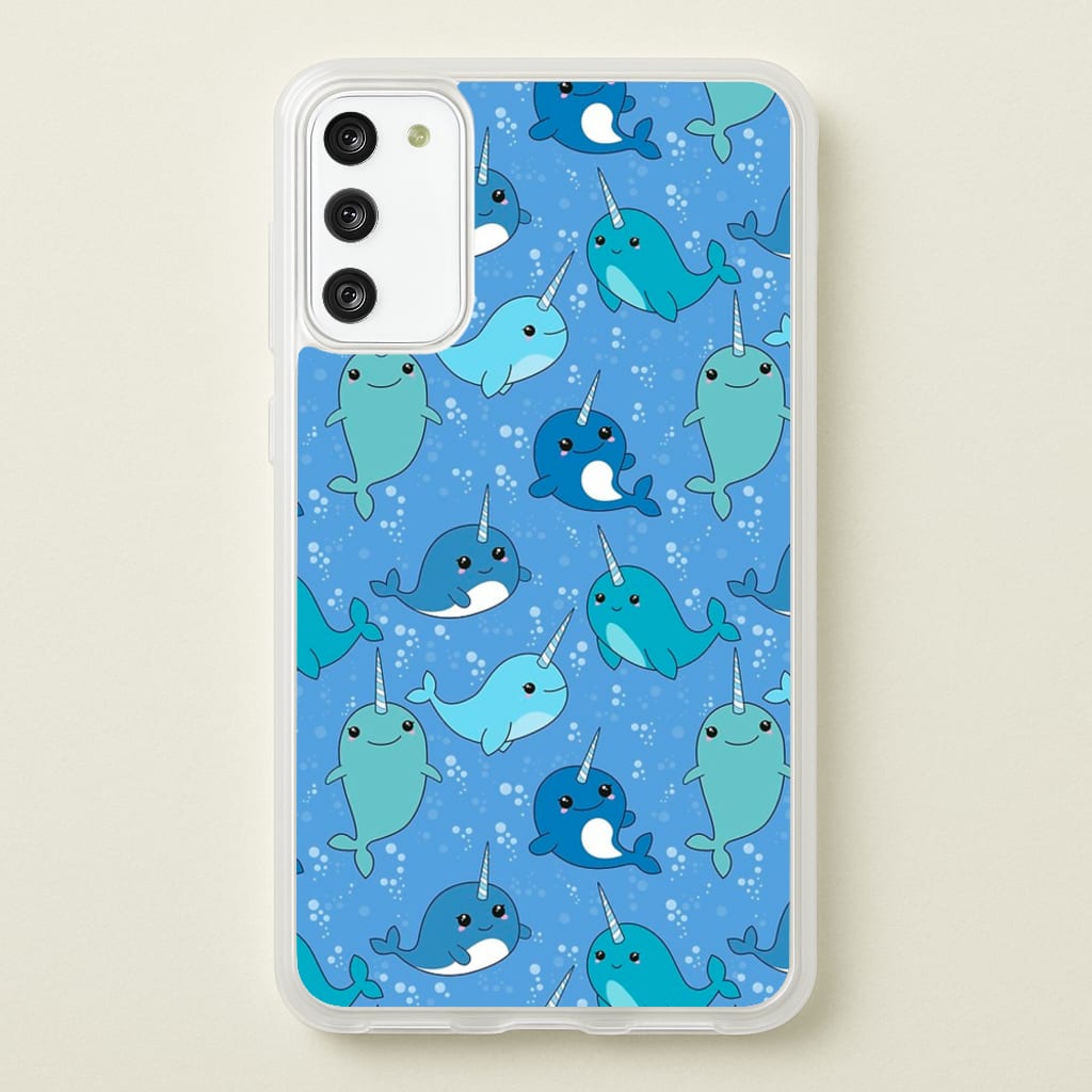 Narwhal Pattern - Phone Case for Galaxy S20