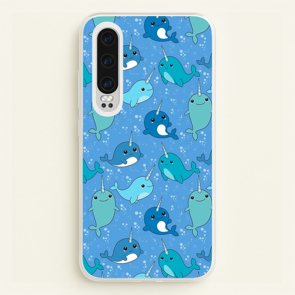 Narwhal Pattern - Phone Case for Huawei P30