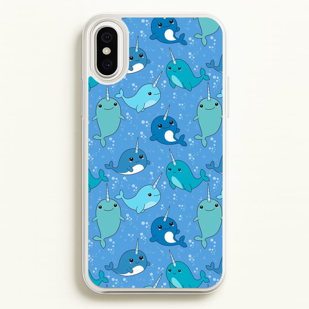 Narwhal Pattern - Phone Case for iPhone XS Max