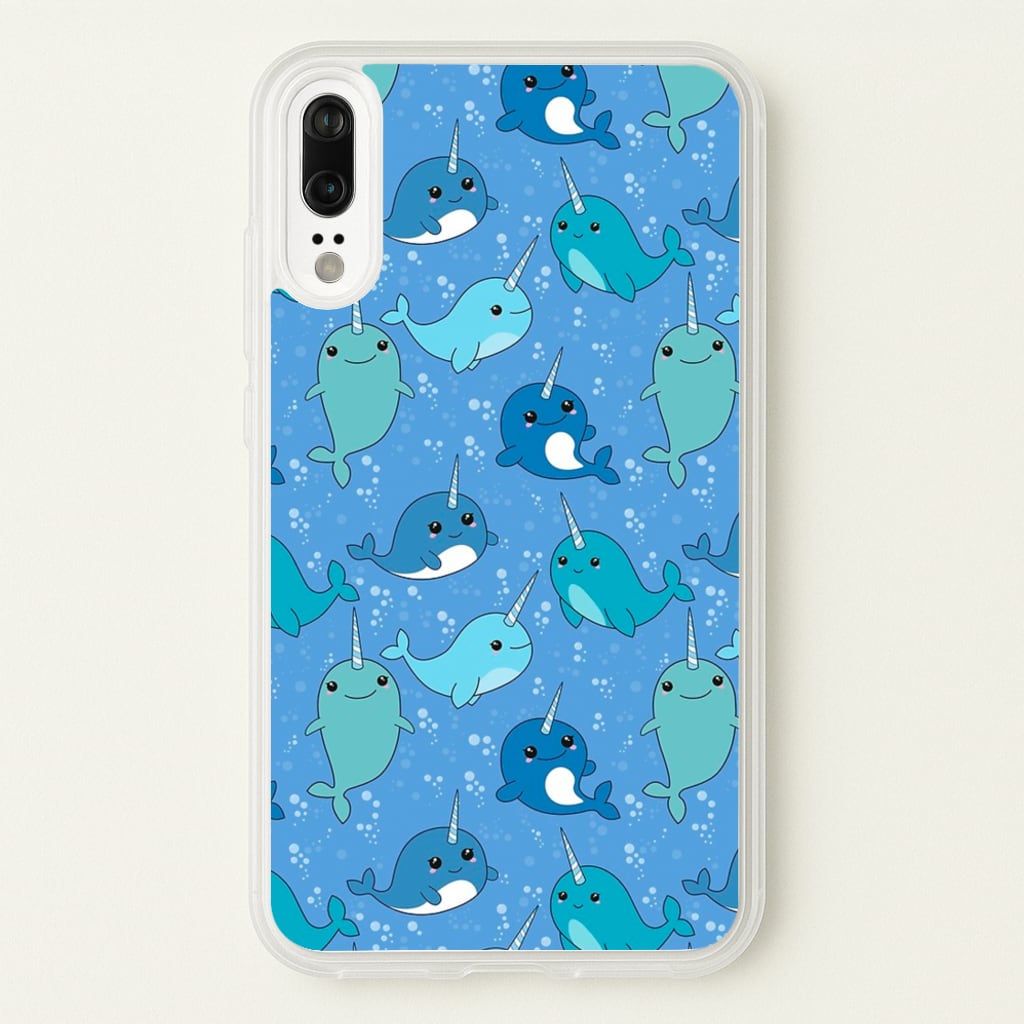 Narwhal Pattern - Phone Case for Huawei P20