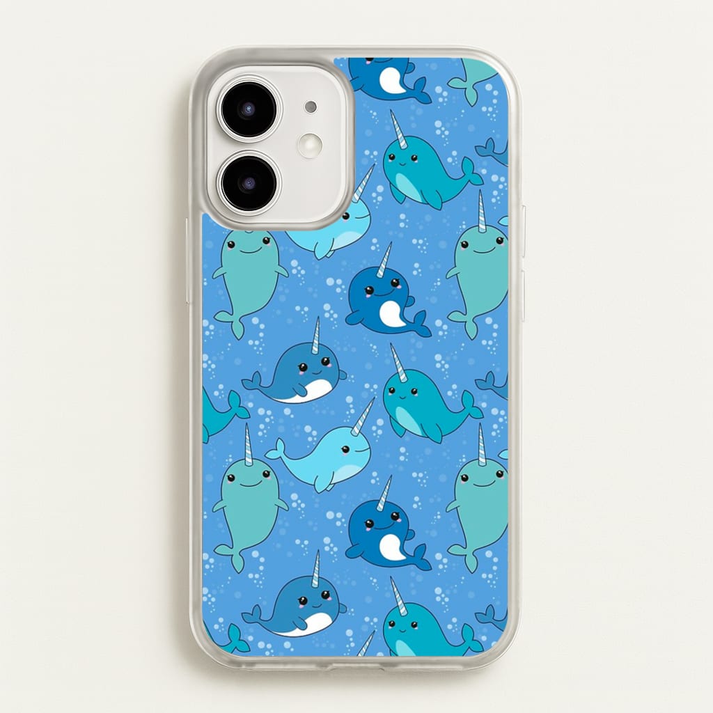 Narwhal Pattern - Phone Case for iPhone 12 / 12 Pro