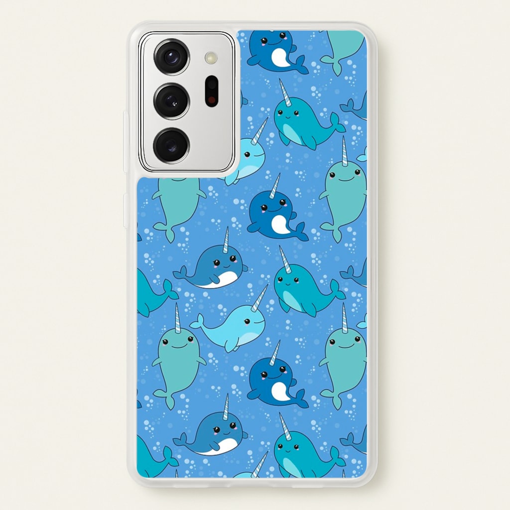 Narwhal Pattern - Phone Case for Galaxy Note 20 Ultra