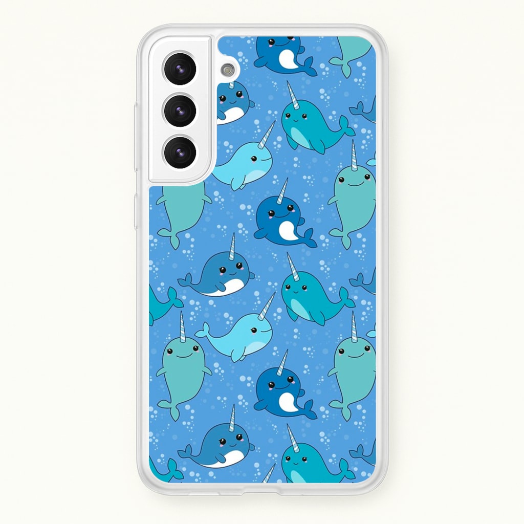 Narwhal Pattern - Phone Case for Galaxy S22