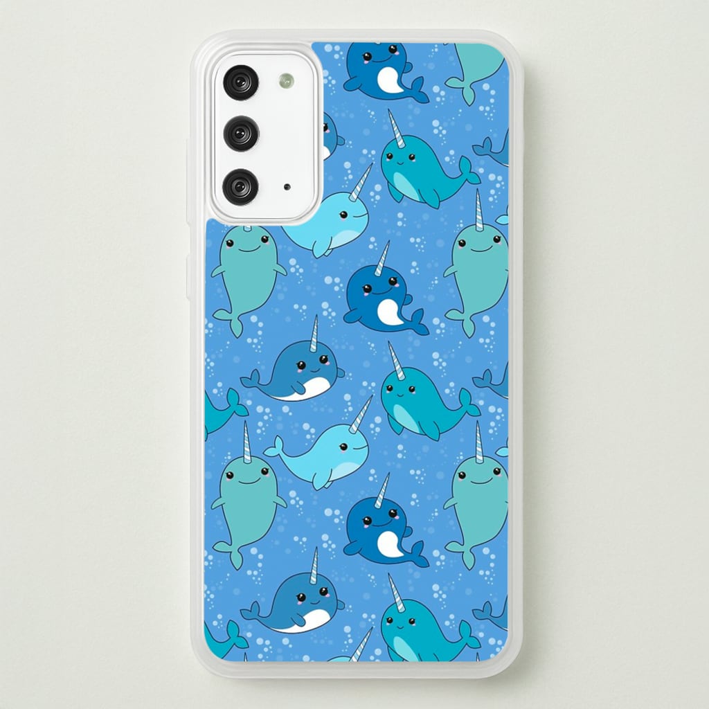 Narwhal Pattern - Phone Case for Galaxy Note 20
