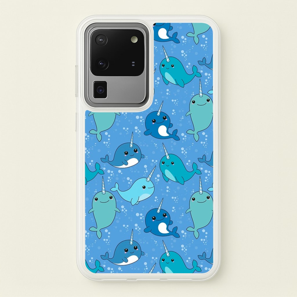 Narwhal Pattern - Phone Case for Galaxy S20 Ultra