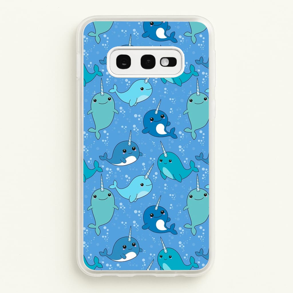 Narwhal Pattern - Phone Case for Galaxy S10e