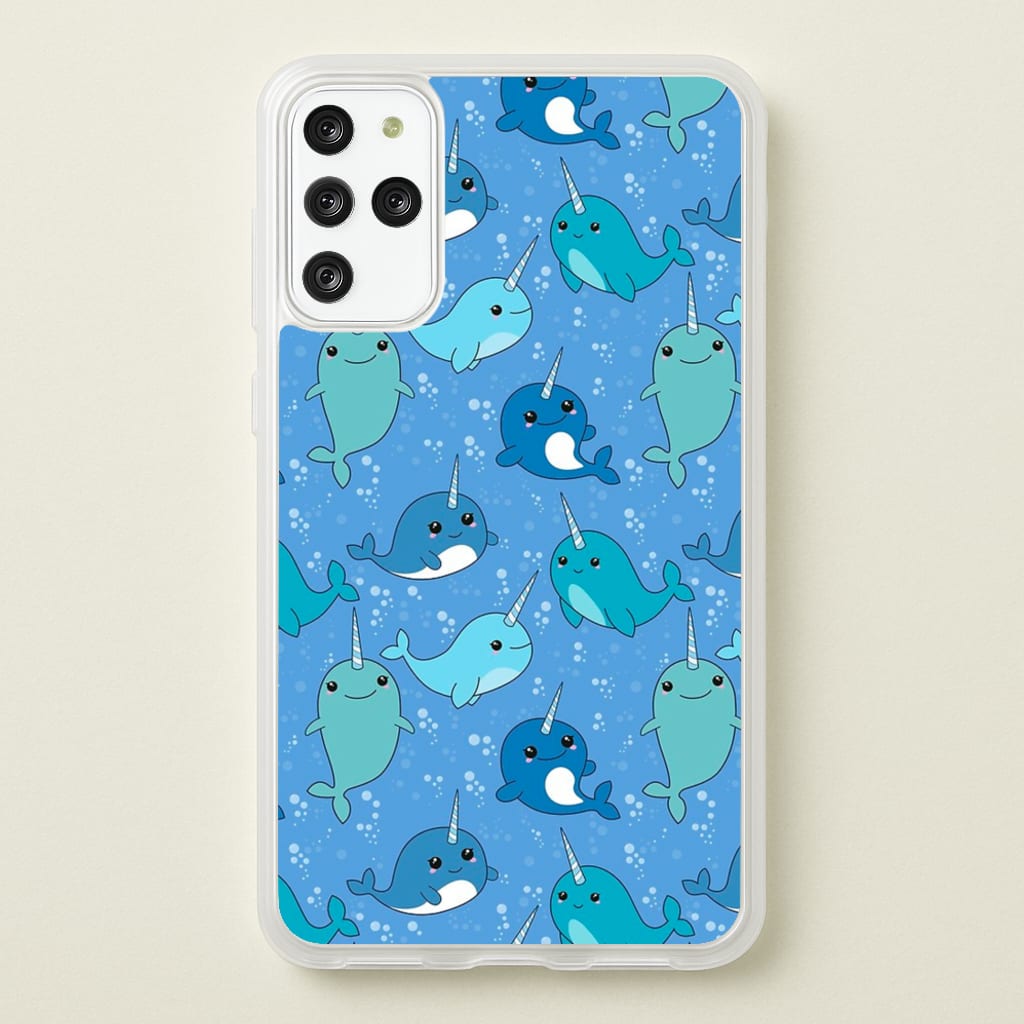 Narwhal Pattern - Phone Case for Galaxy S20 Plus