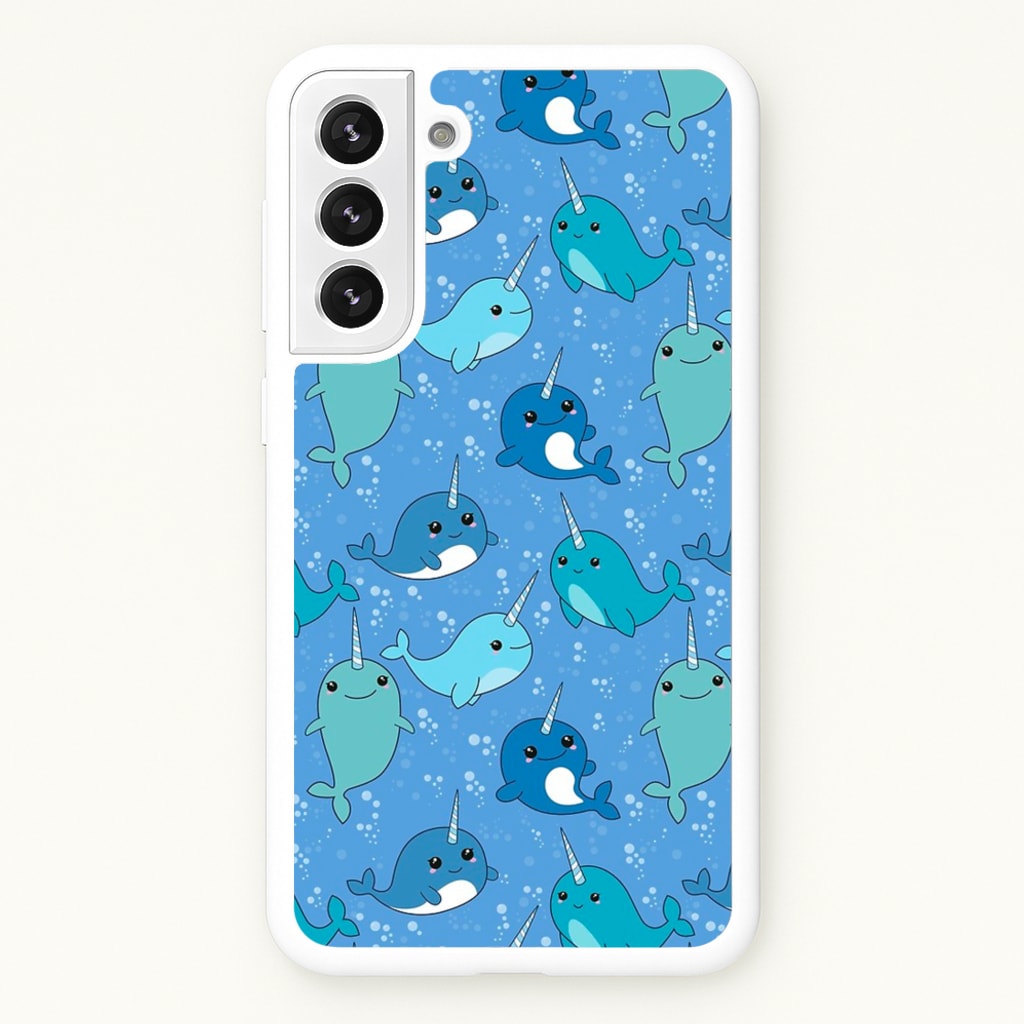 Narwhal Pattern - Phone Case for Galaxy S22 Plus
