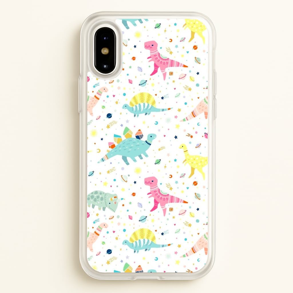 Dinosaur Pattern - Phone Case for iPhone X / XS