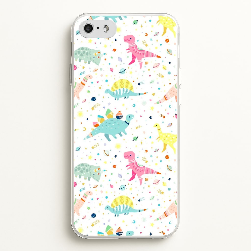 Dinosaur Pattern - Phone Case for iPhone 5 / 5s / SE 2016