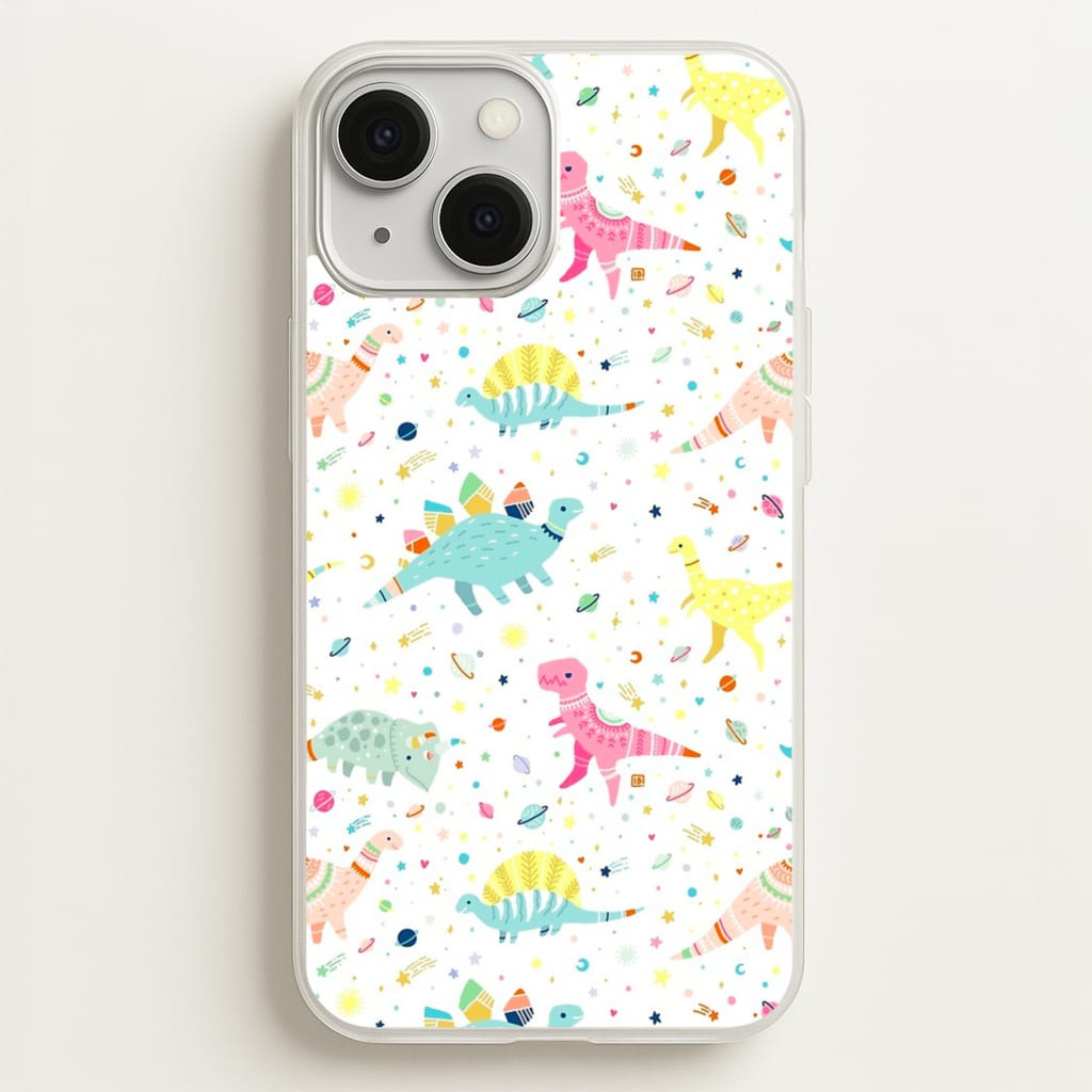 Dinosaur Pattern - Phone Case for iPhone 13 Mini