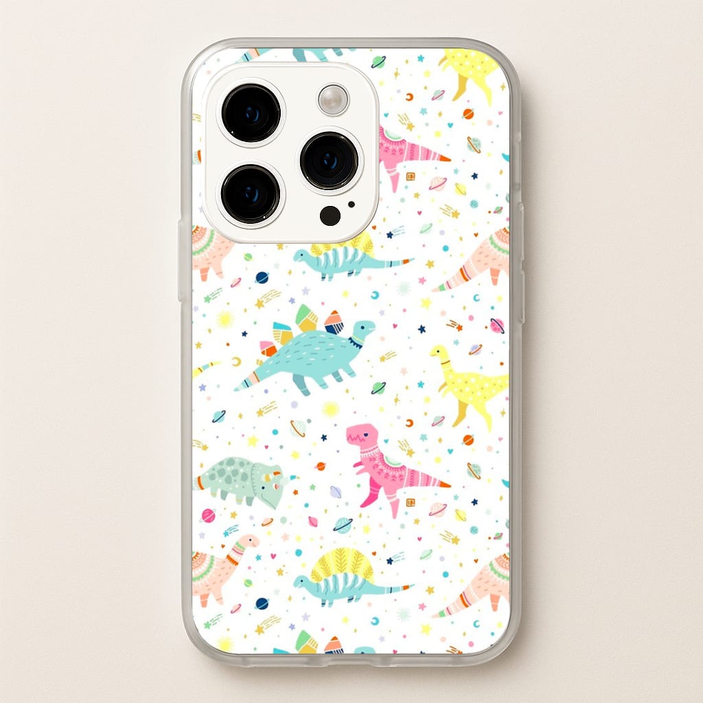 Dinosaur Pattern - Phone Case for iPhone 15 Pro