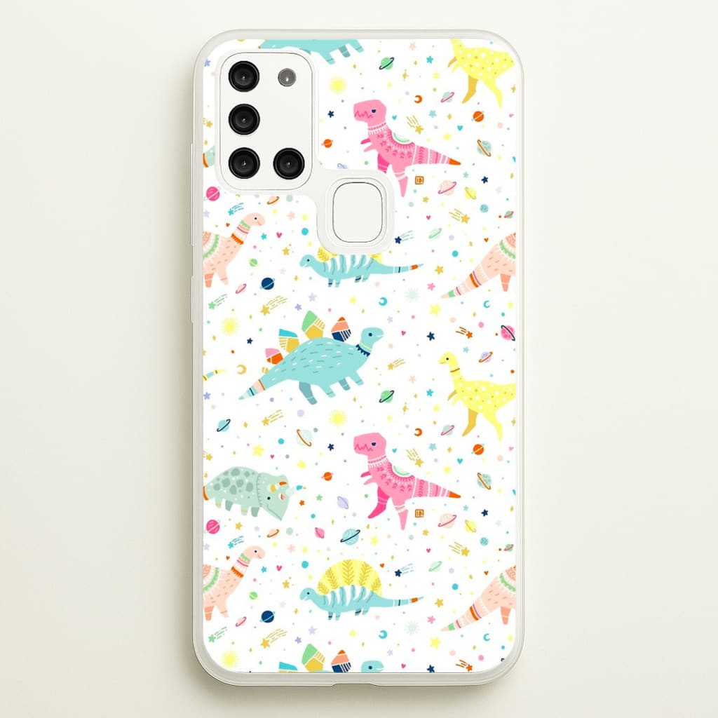 Dinosaur Pattern - Phone Case for Galaxy A21s