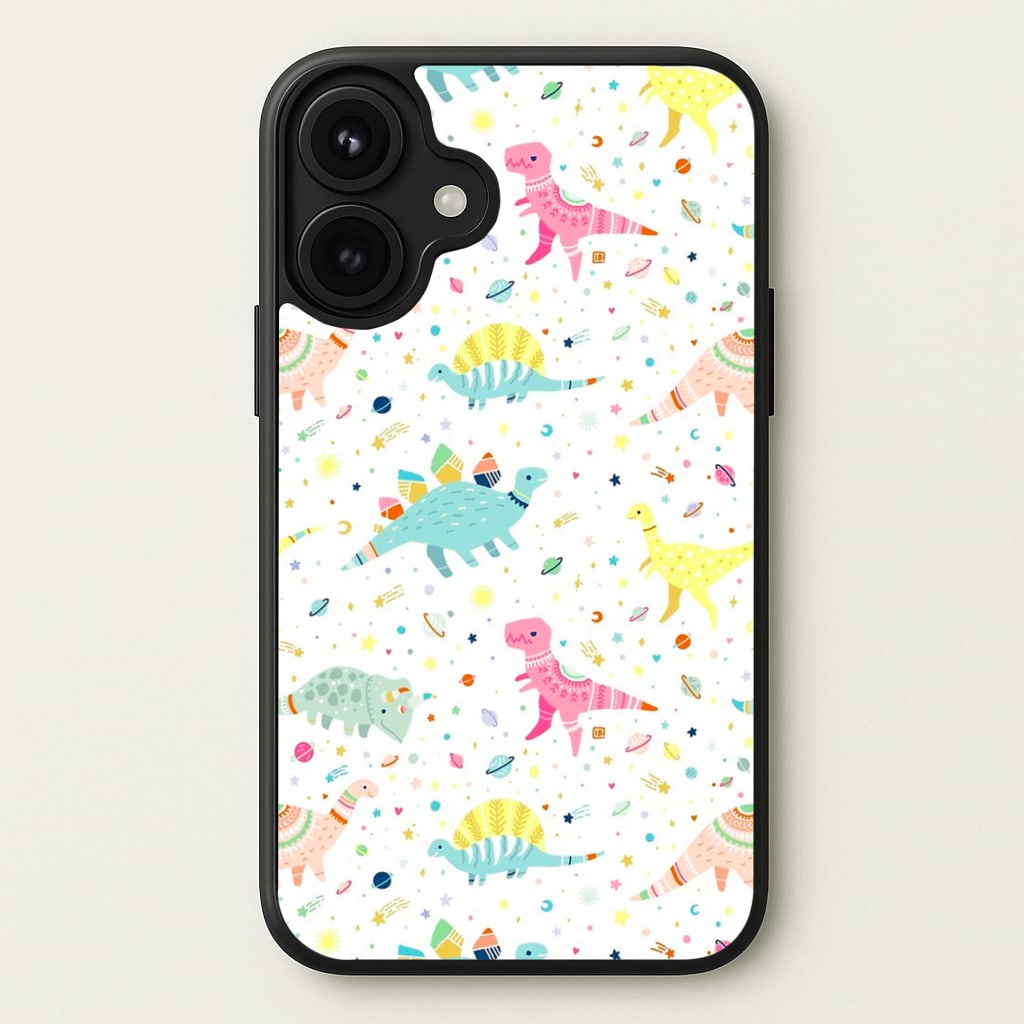 Dinosaur Pattern Phone Case for iPhone 17