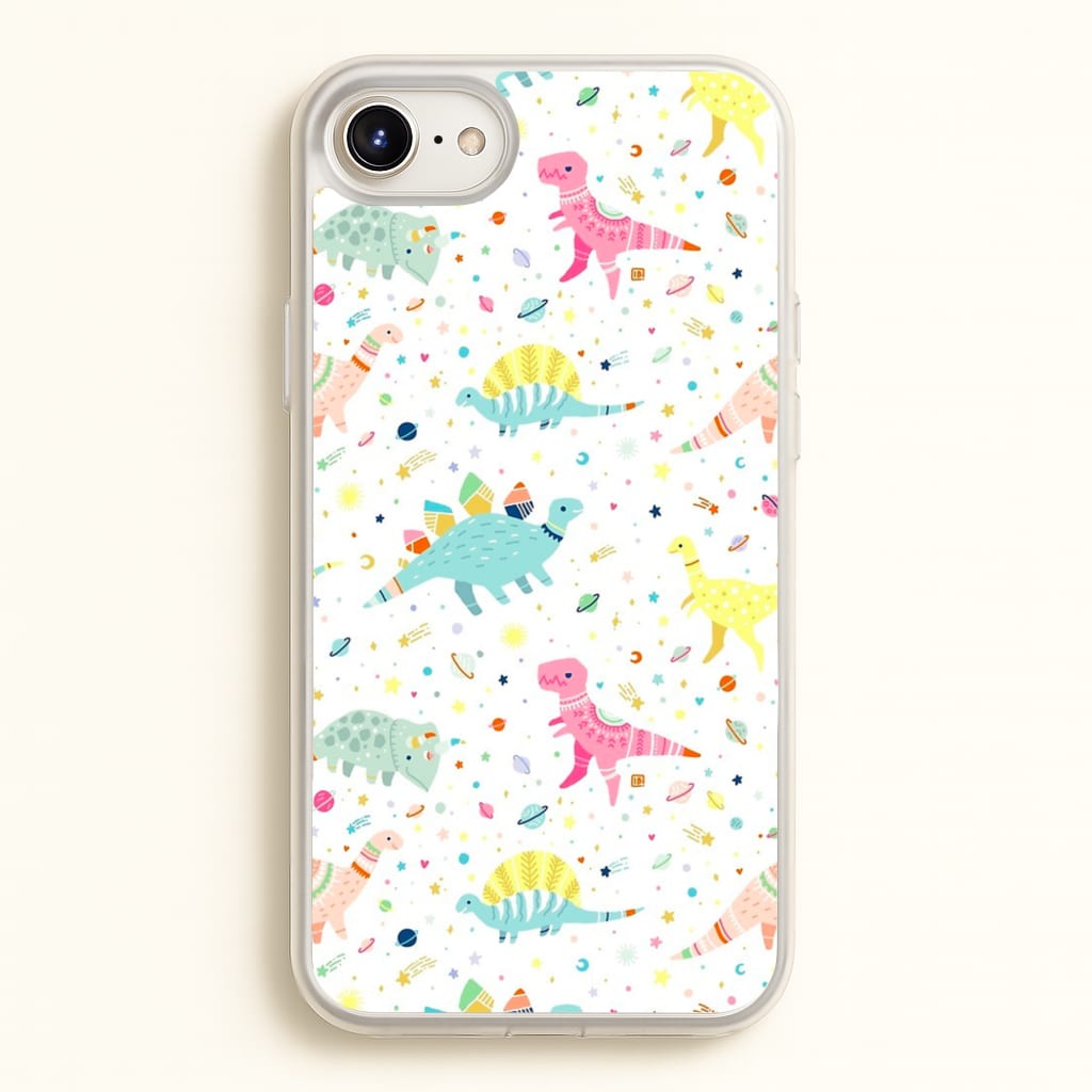 Dinosaur Pattern - Phone Case for iPhone 6 / 7 / 8 / SE