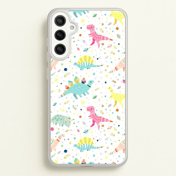 Dinosaur Pattern - Phone Case for Galaxy A34