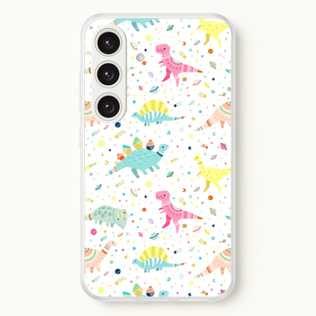 Dinosaur Pattern - Phone Case for Galaxy S24 Plus