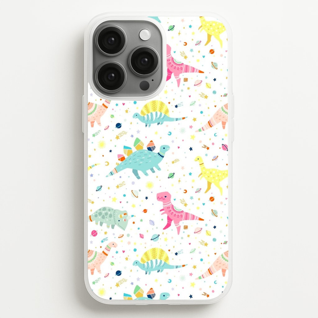 Dinosaur Pattern - Phone Case for iPhone 13 Pro Max