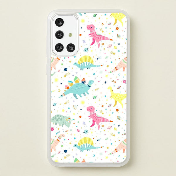 Dinosaur Pattern - Phone Case for Galaxy A71