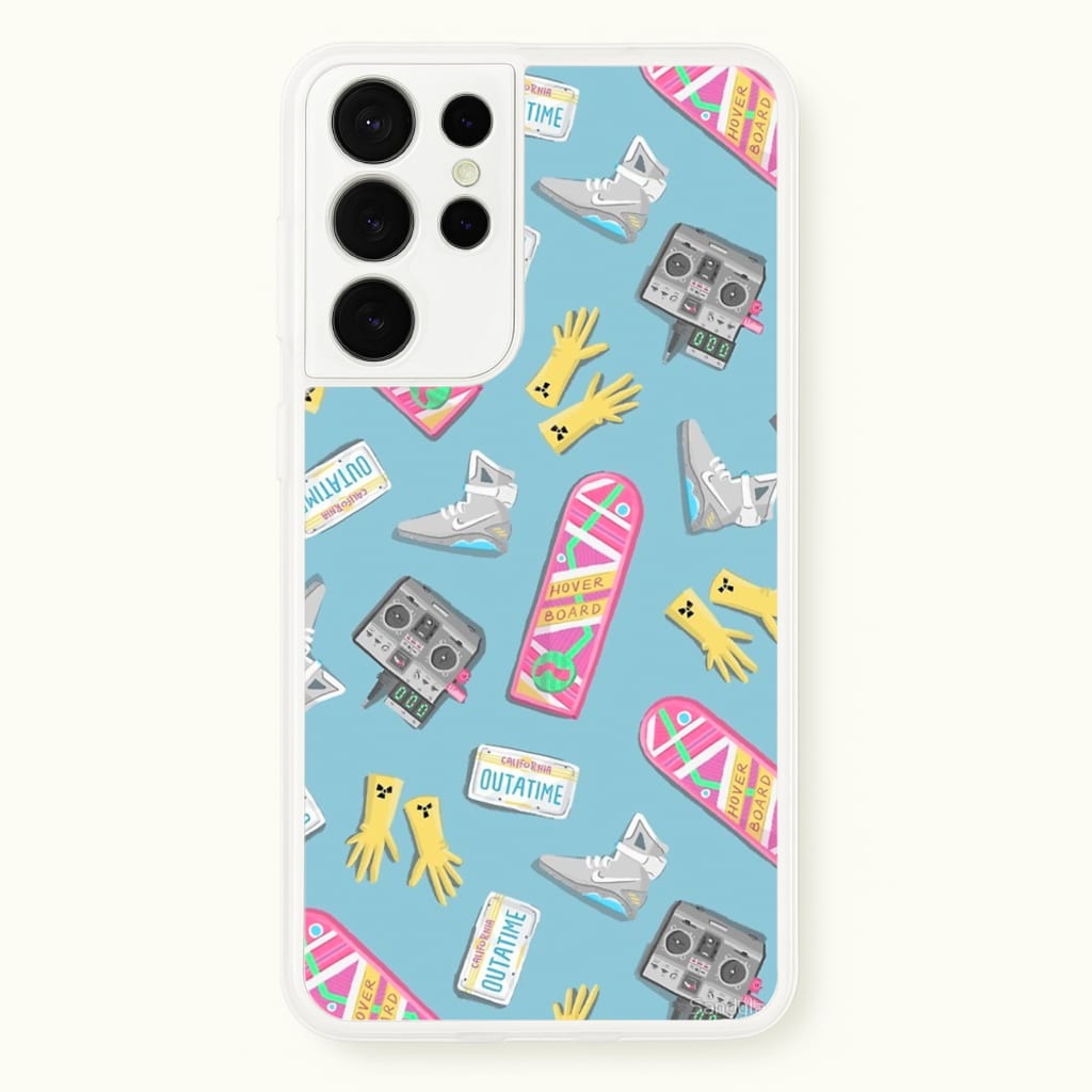 BTTF Pattern - Phone Case for Galaxy S21 Ultra