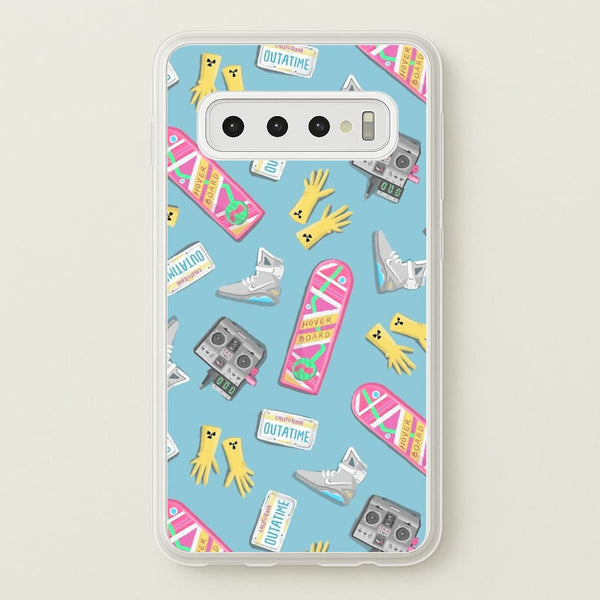 BTTF Pattern - Phone Case for Galaxy S10 Plus