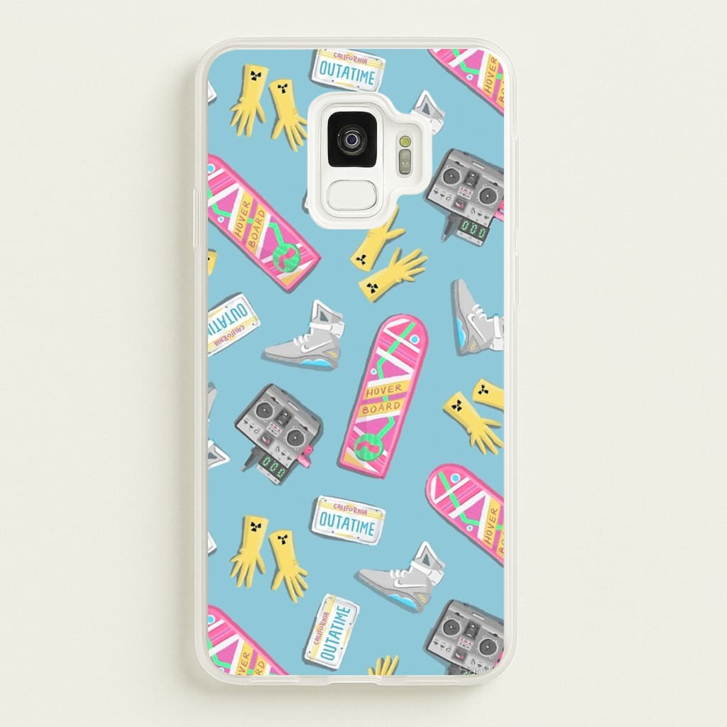 BTTF Pattern - Phone Case for Galaxy S9
