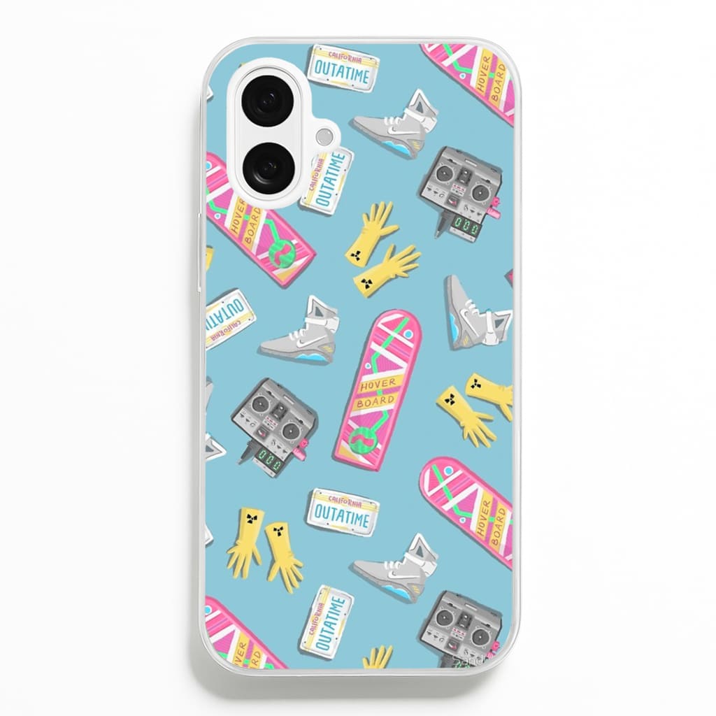 BTTF Pattern - Phone Case for iPhone 16 Plus