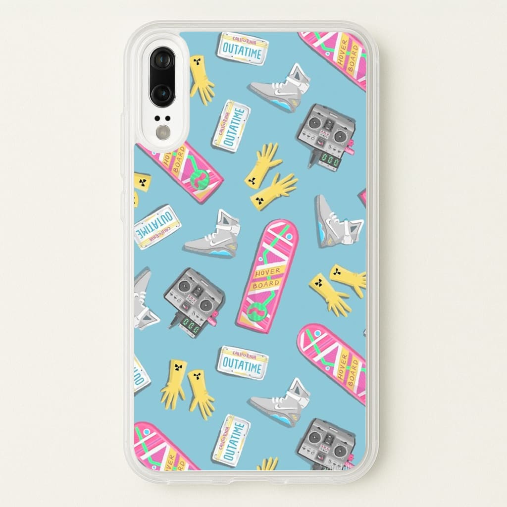 BTTF Pattern - Phone Case for Huawei P20
