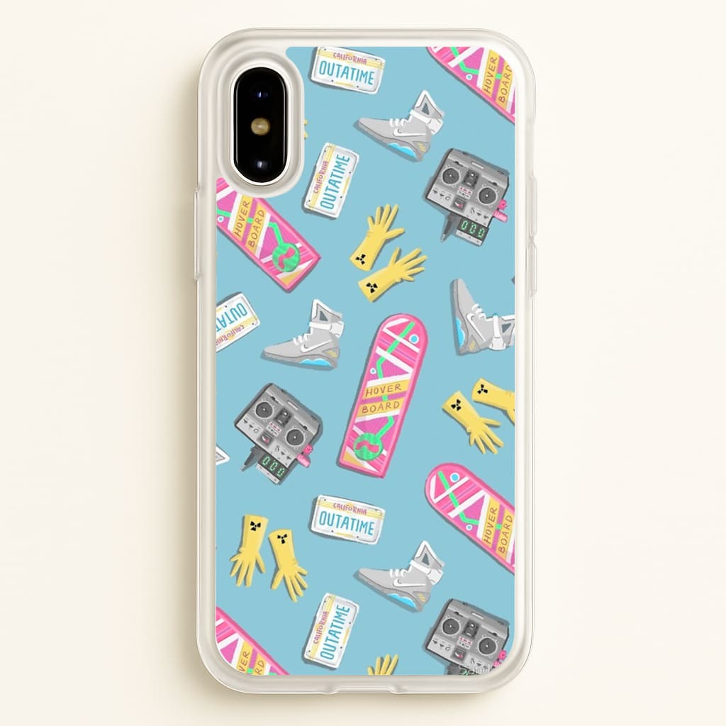 BTTF Pattern - Phone Case for iPhone X / XS