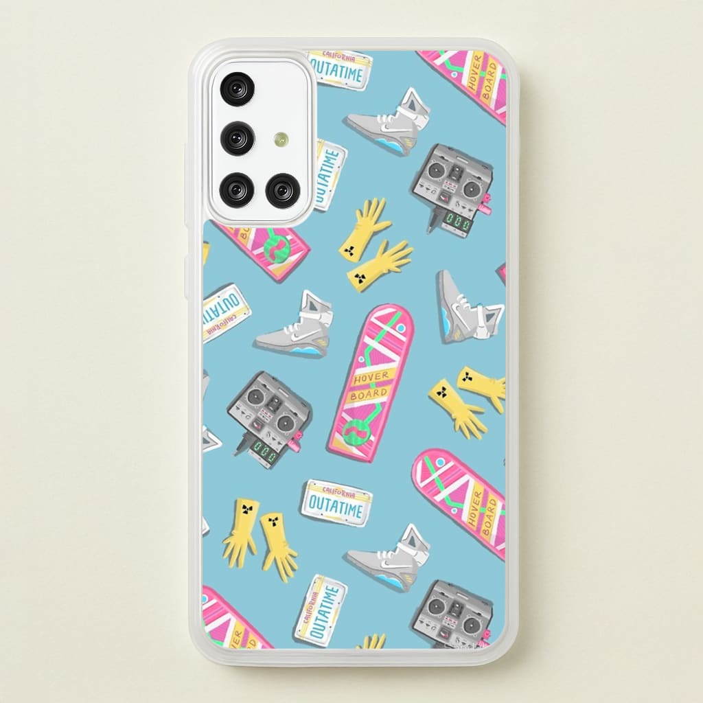 BTTF Pattern - Phone Case for Galaxy A71