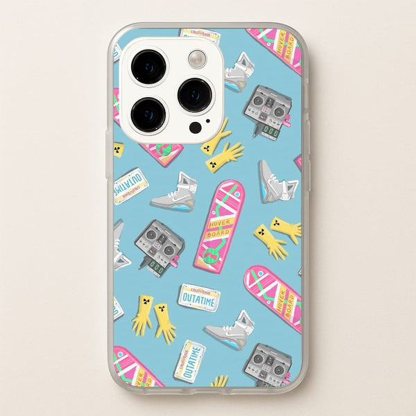 BTTF Pattern - Phone Case for iPhone 14 Pro Max