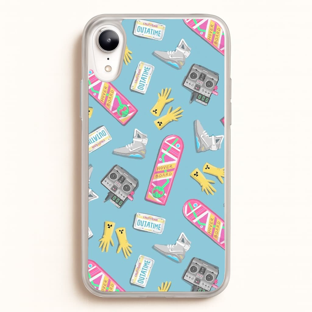 BTTF Pattern - Phone Case for iPhone XR