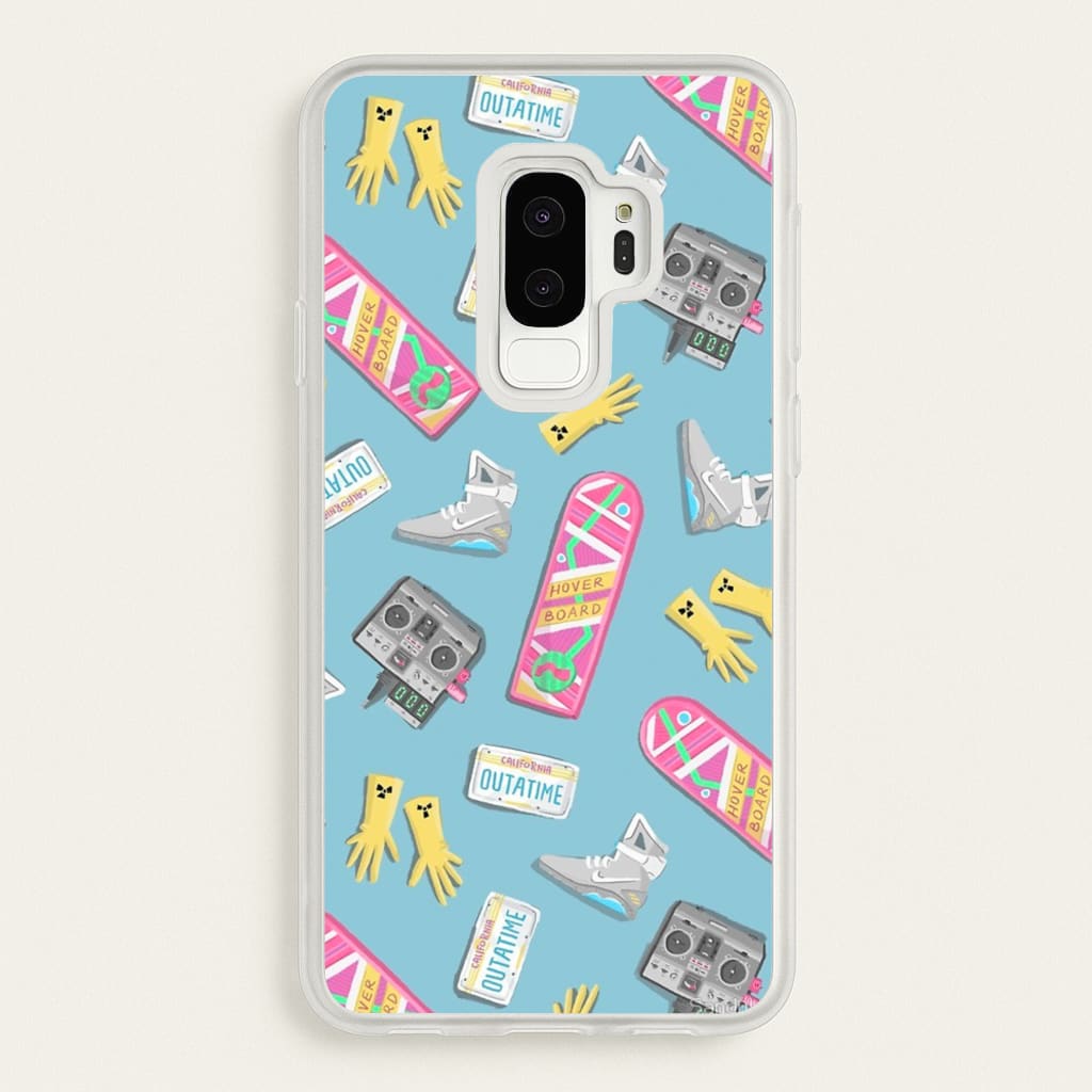 BTTF Pattern - Phone Case for Galaxy S9 Plus