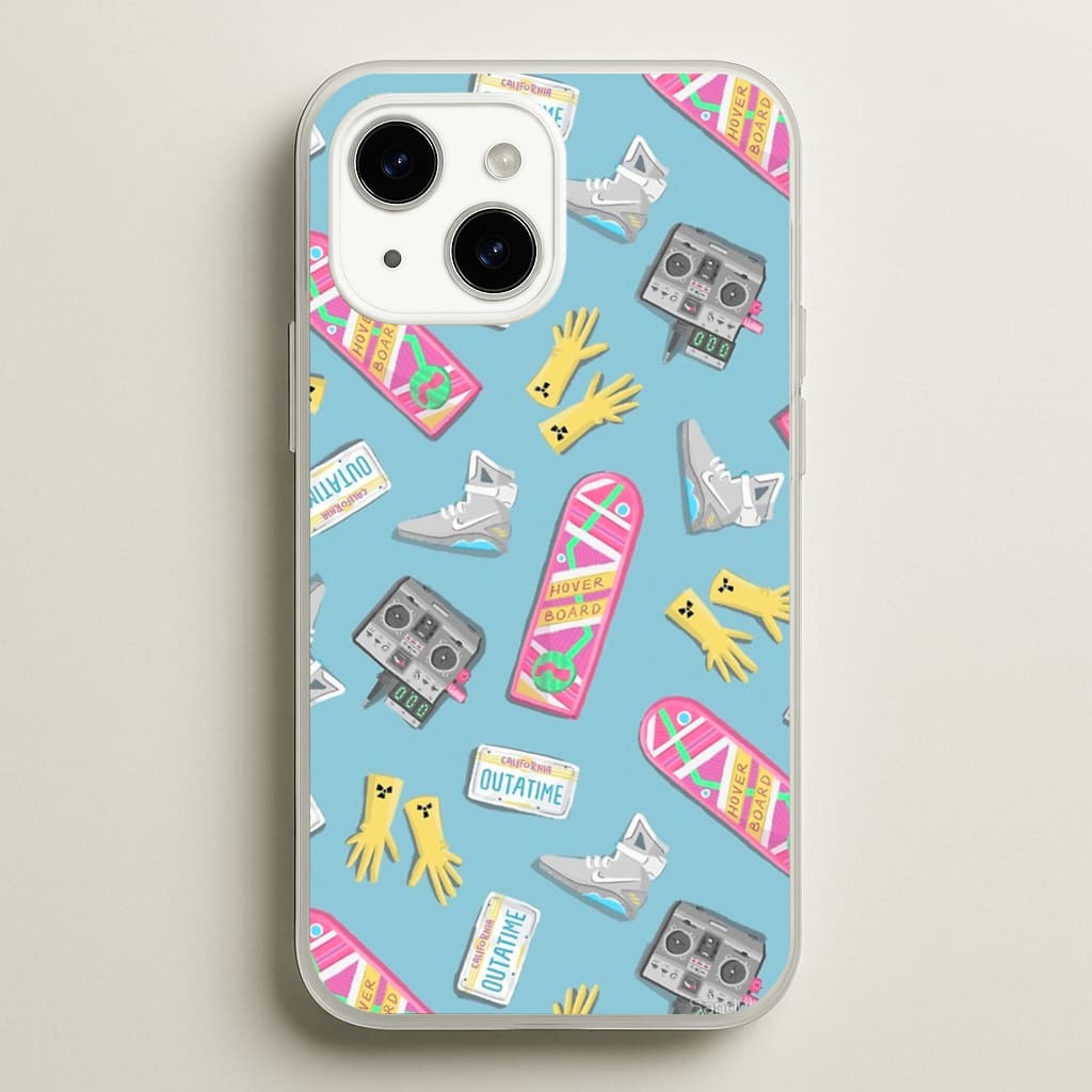 BTTF Pattern - Phone Case for iPhone 14 Plus