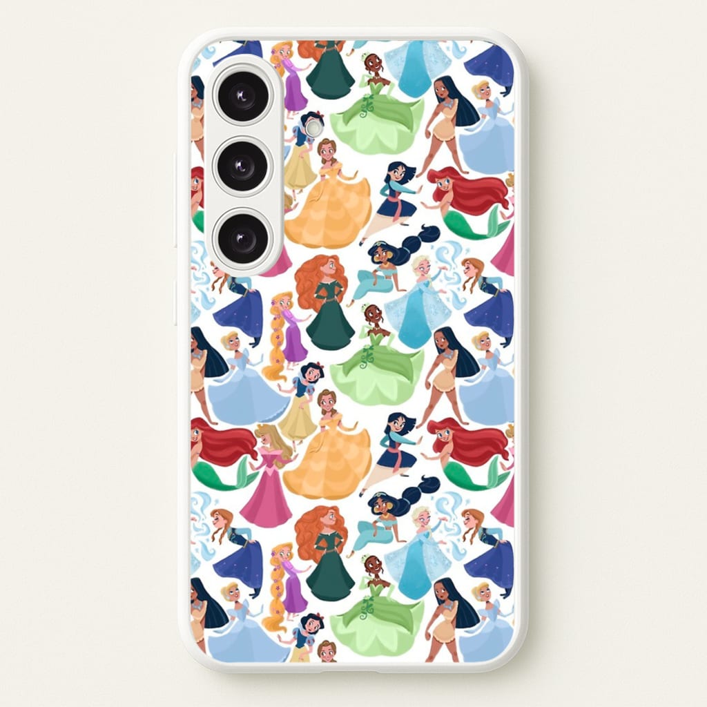 Fairytale Princess Pattern - Disney Phone Case for Galaxy S25 Plus
