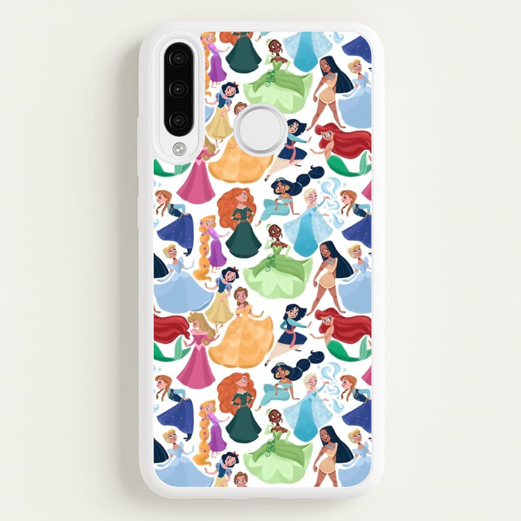 Fairytale Princess Pattern - Disney Phone Case for Huawei P30 Lite