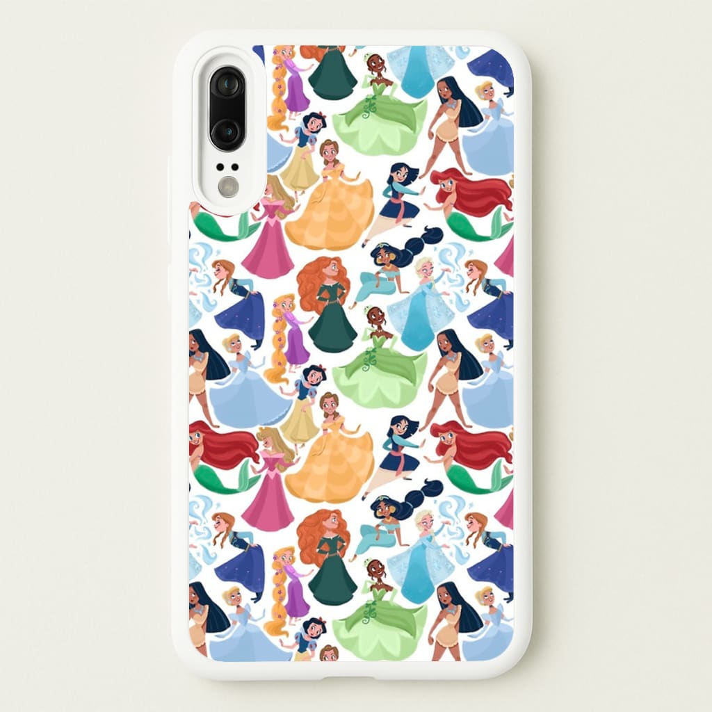 Fairytale Princess Pattern - Disney Phone Case for Huawei P20