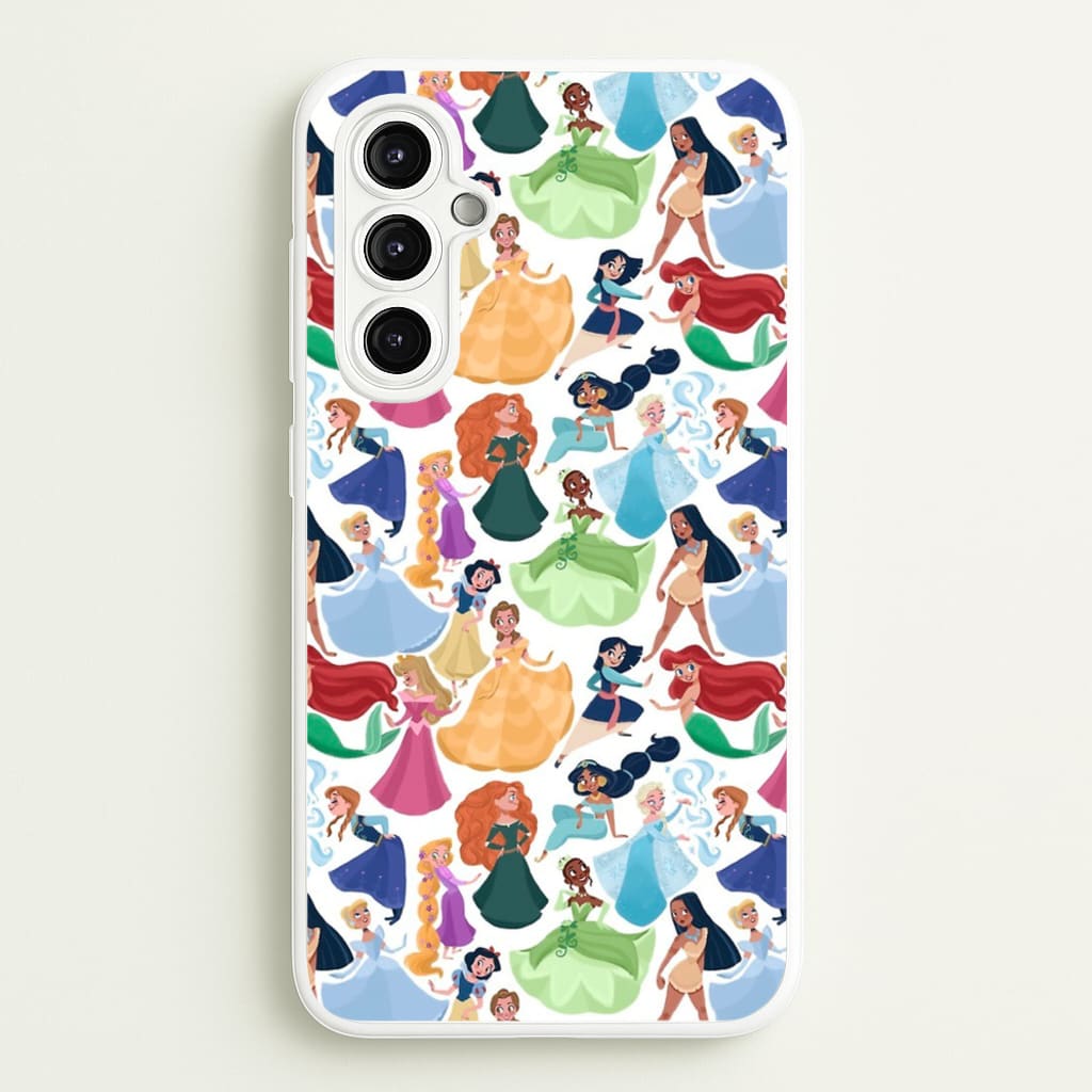 Fairytale Princess Pattern - Disney Phone Case for Galaxy A14