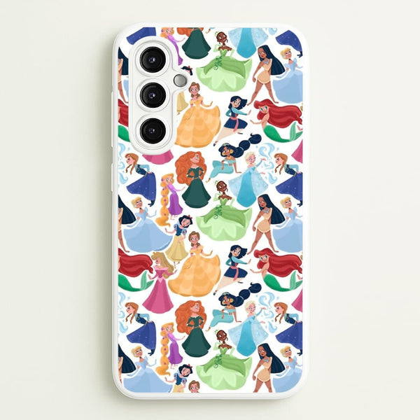 Fairytale Princess Pattern - Disney Phone Case for Galaxy A14