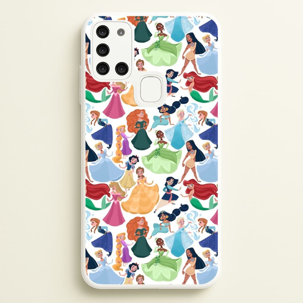 Fairytale Princess Pattern - Disney Phone Case for Galaxy A21s