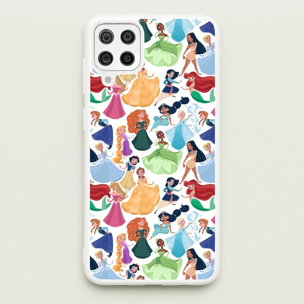 Fairytale Princess Pattern - Disney Phone Case for Galaxy A12