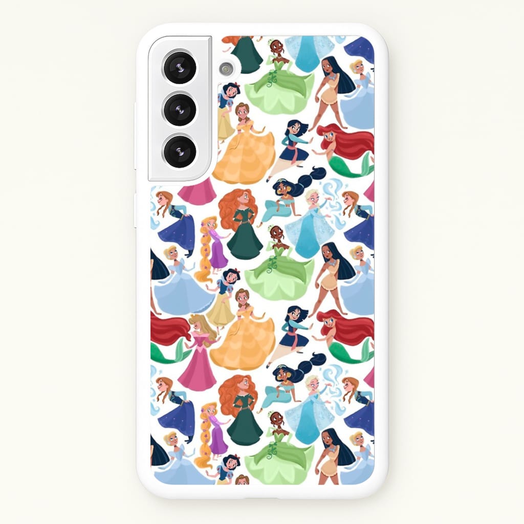Fairytale Princess Pattern - Disney Phone Case for Galaxy S21FE