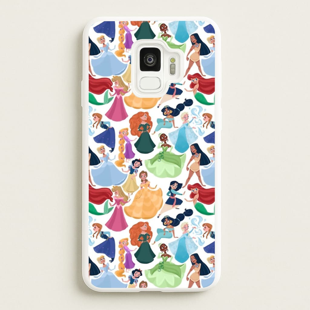 Fairytale Princess Pattern - Disney Phone Case for Galaxy S9