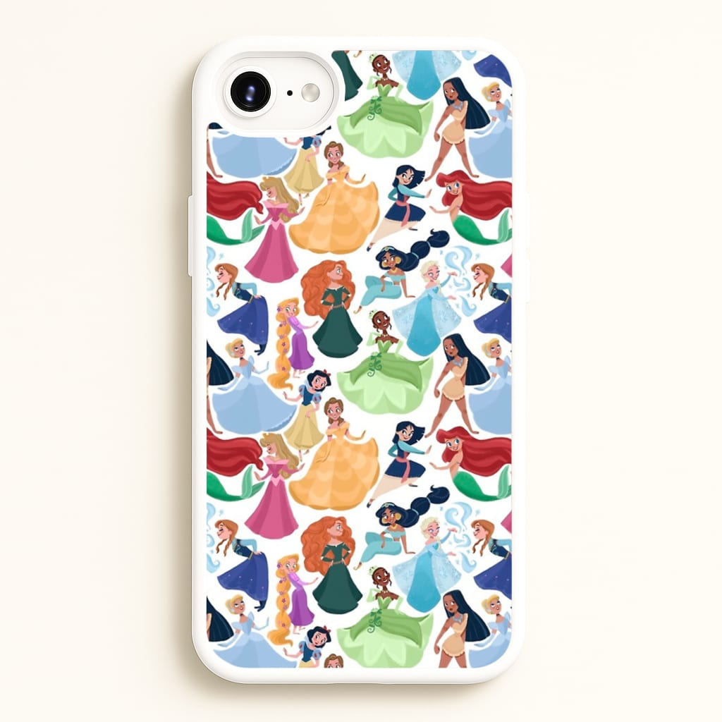 Fairytale Princess Pattern - Disney Phone Case for iPhone 6 / 7 / 8 / SE